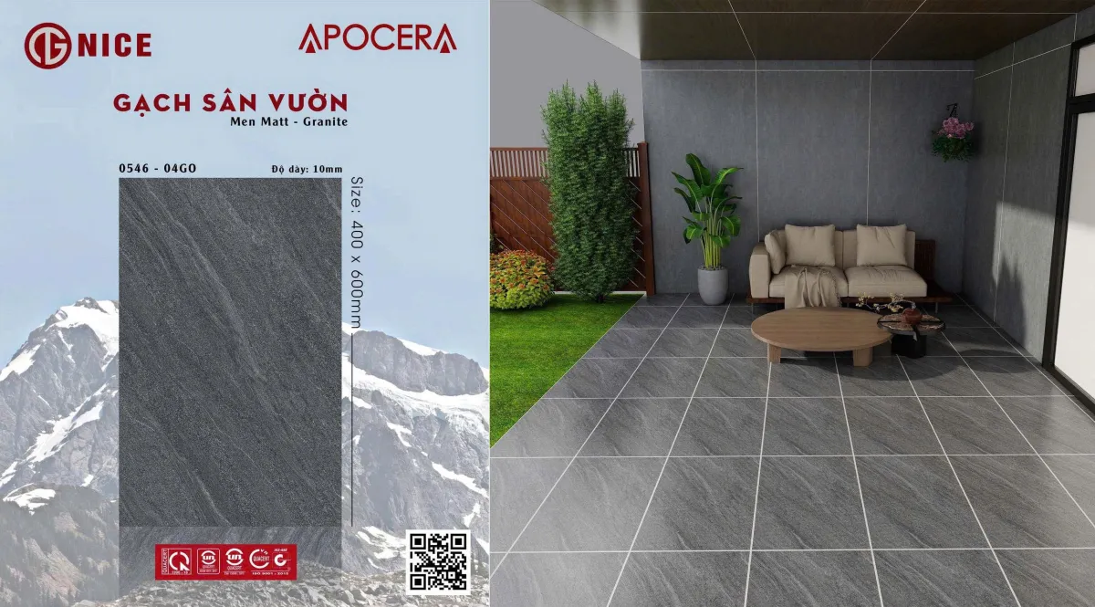 Gạch lát sân vườn 40x60cm Nice-5177