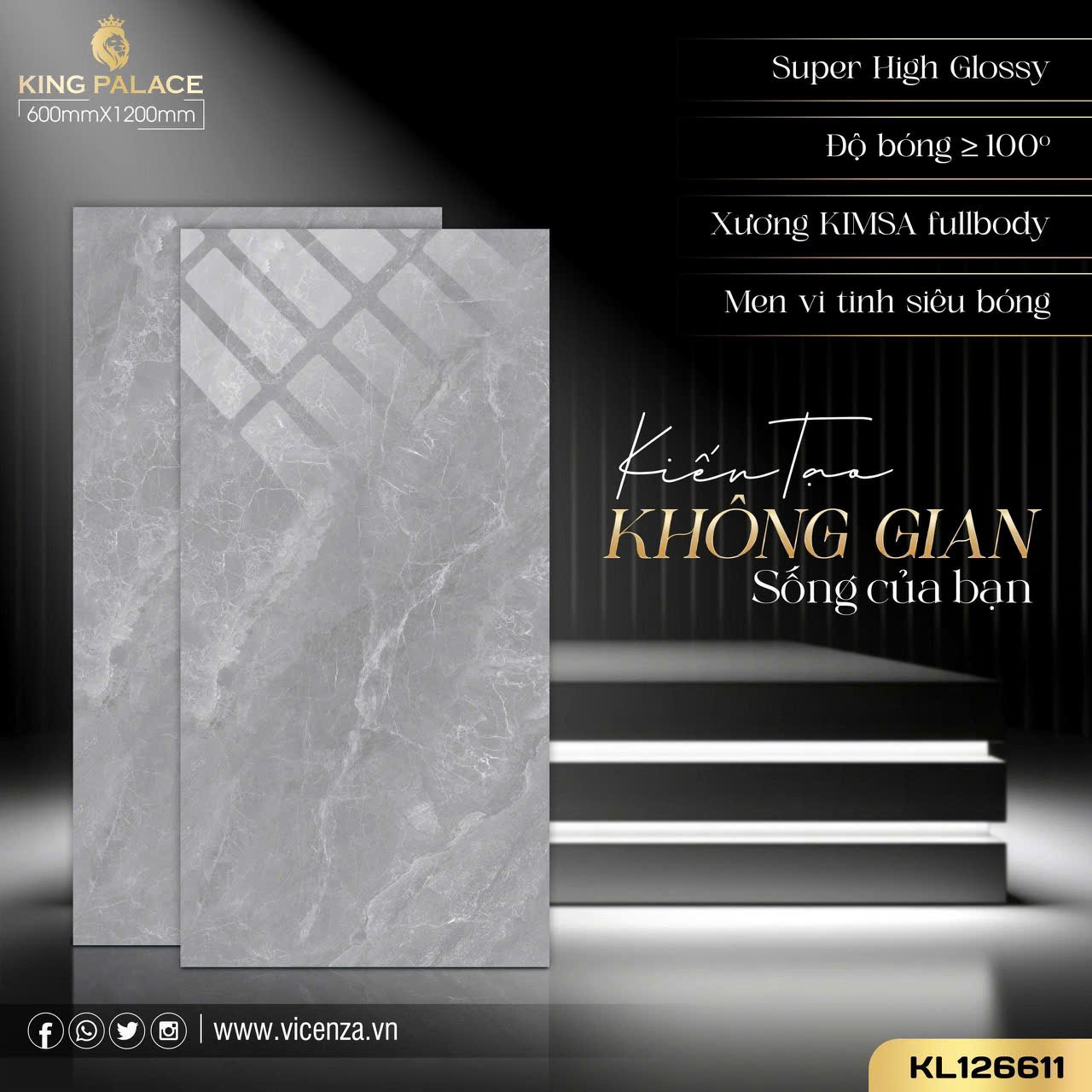 Gạch Lát Nền 60x120cm -5674