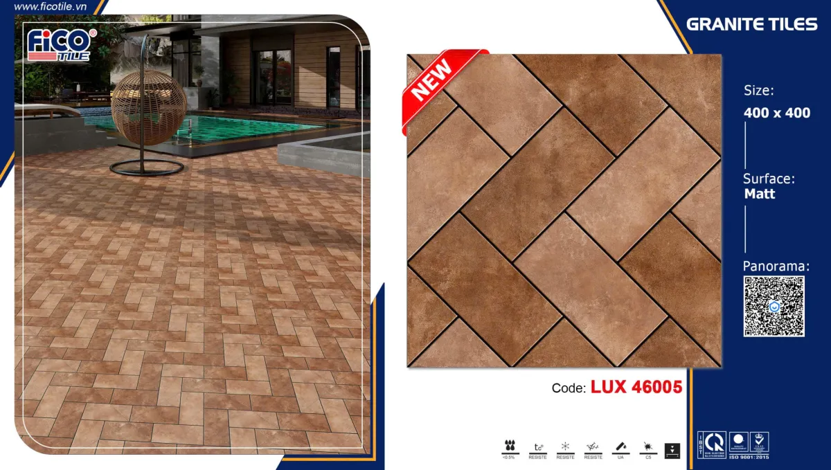Gạch Lát Sân Vườn 40x40cm -5695