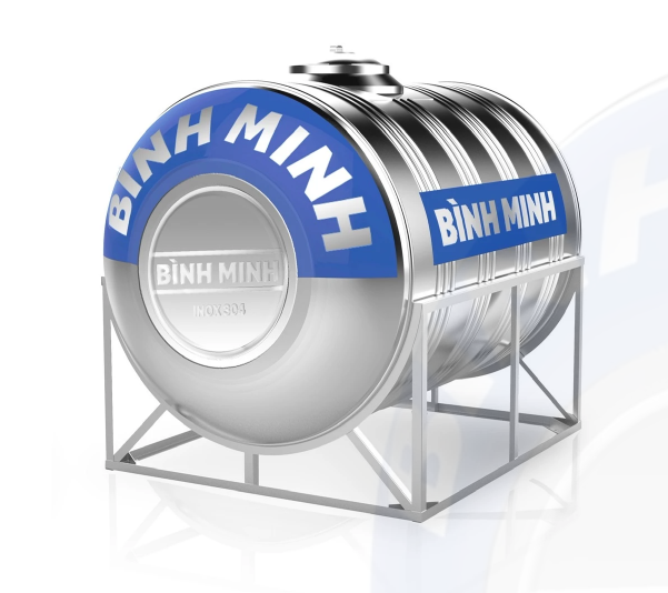 Bồn Nước Inox 304 Ngang 1000 lit Bình Minh -3483