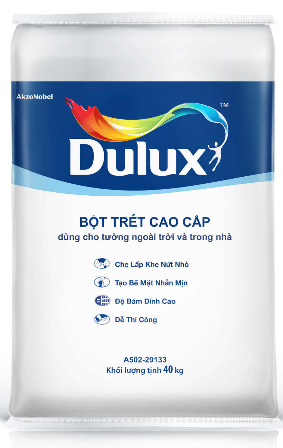 Bột trét DULUX Ngoài trời cao cấp A502-29133 Bao 40Kg-2508