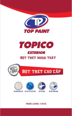 Bột trét tường TOPICO ngoại thất 40kg-2502