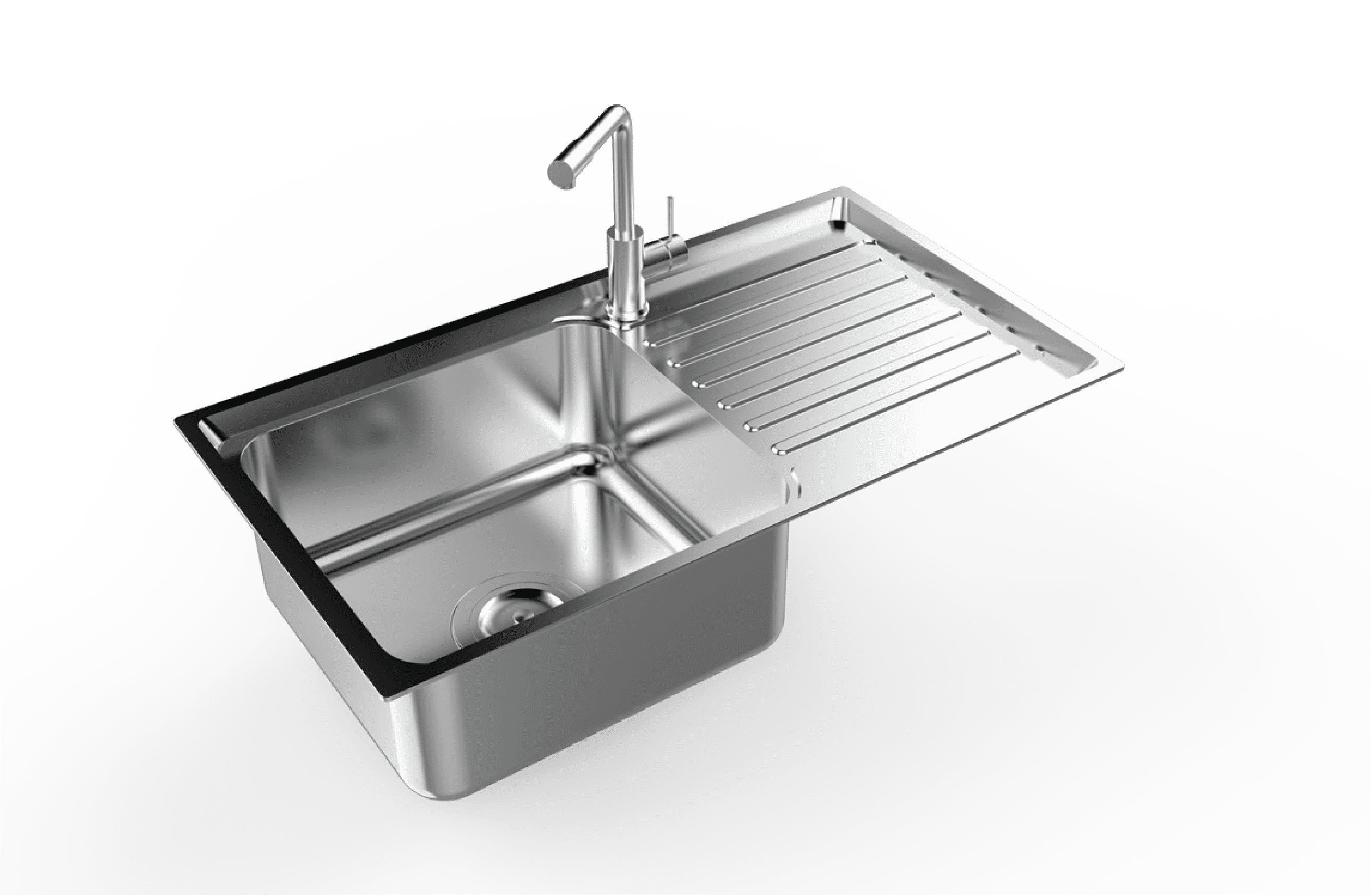 Chậu rửa chén 1 hộc có cánh Toàn Mỹ TMS-78D-2631