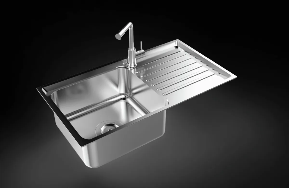 Chậu rửa chén 1 hộc có cánh Toàn Mỹ TMS-78D-2631