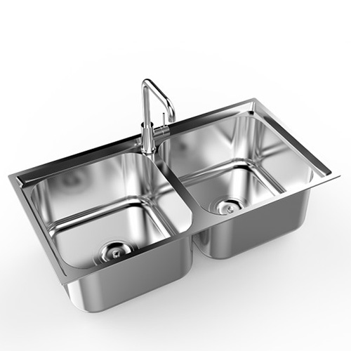 Chậu rửa chén Senda 2 hộc 304 kích thước 820mmx480mmx220mm-2630