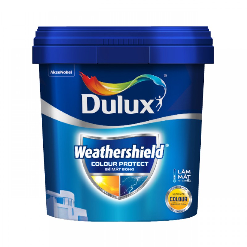 Sơn nước Dulux WeatherShield Colour Protect ngoại thất  Bóng E023 5 Lít-2535
