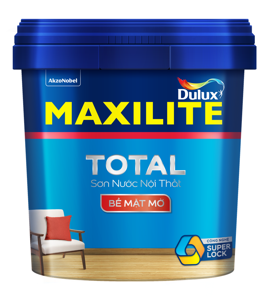 Sơn nước Maxilite Total nội thất, bề mặt mờ 30C 15 Lít-2538