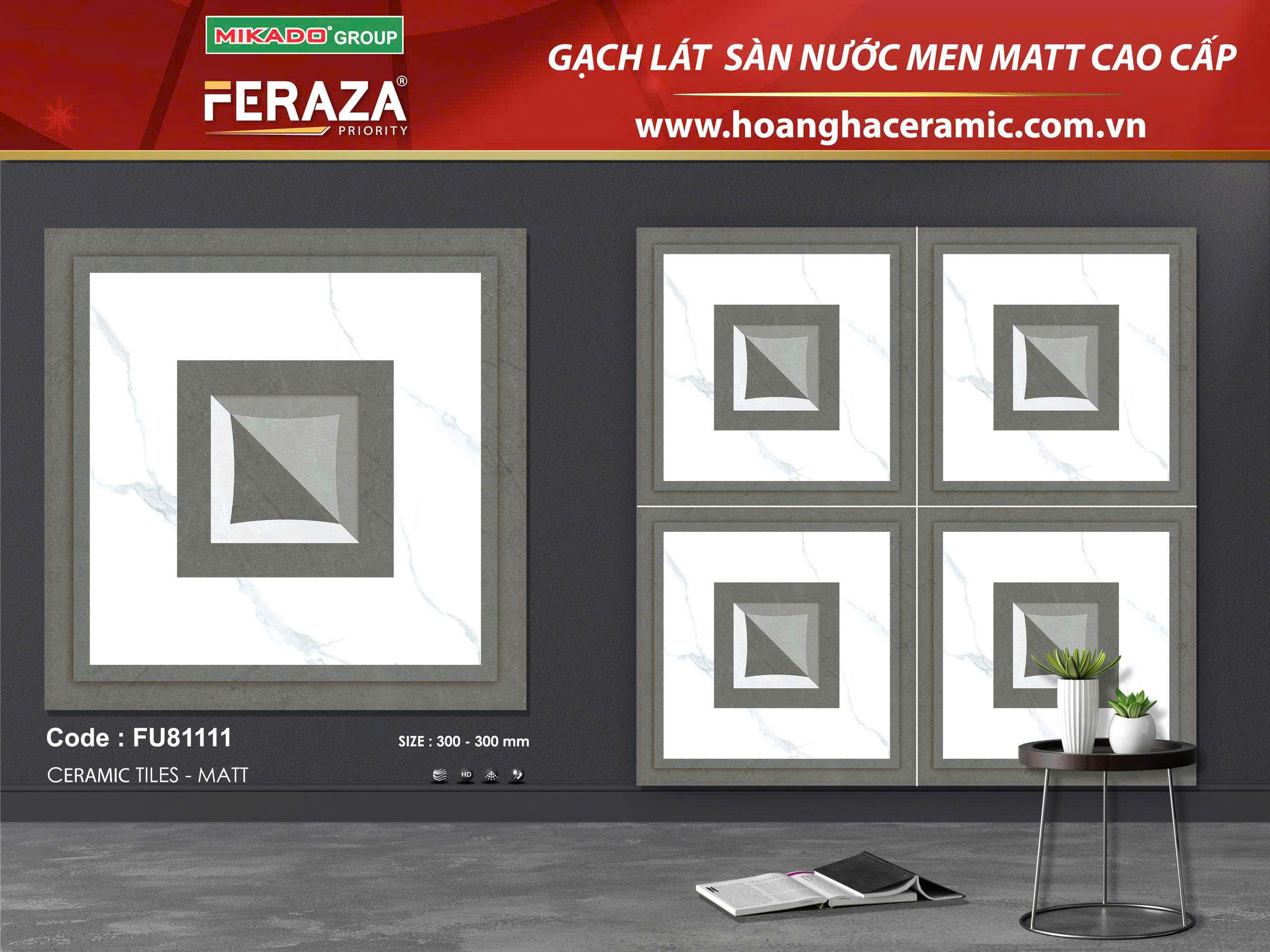 Gạch lát nền 30x30cm -5514