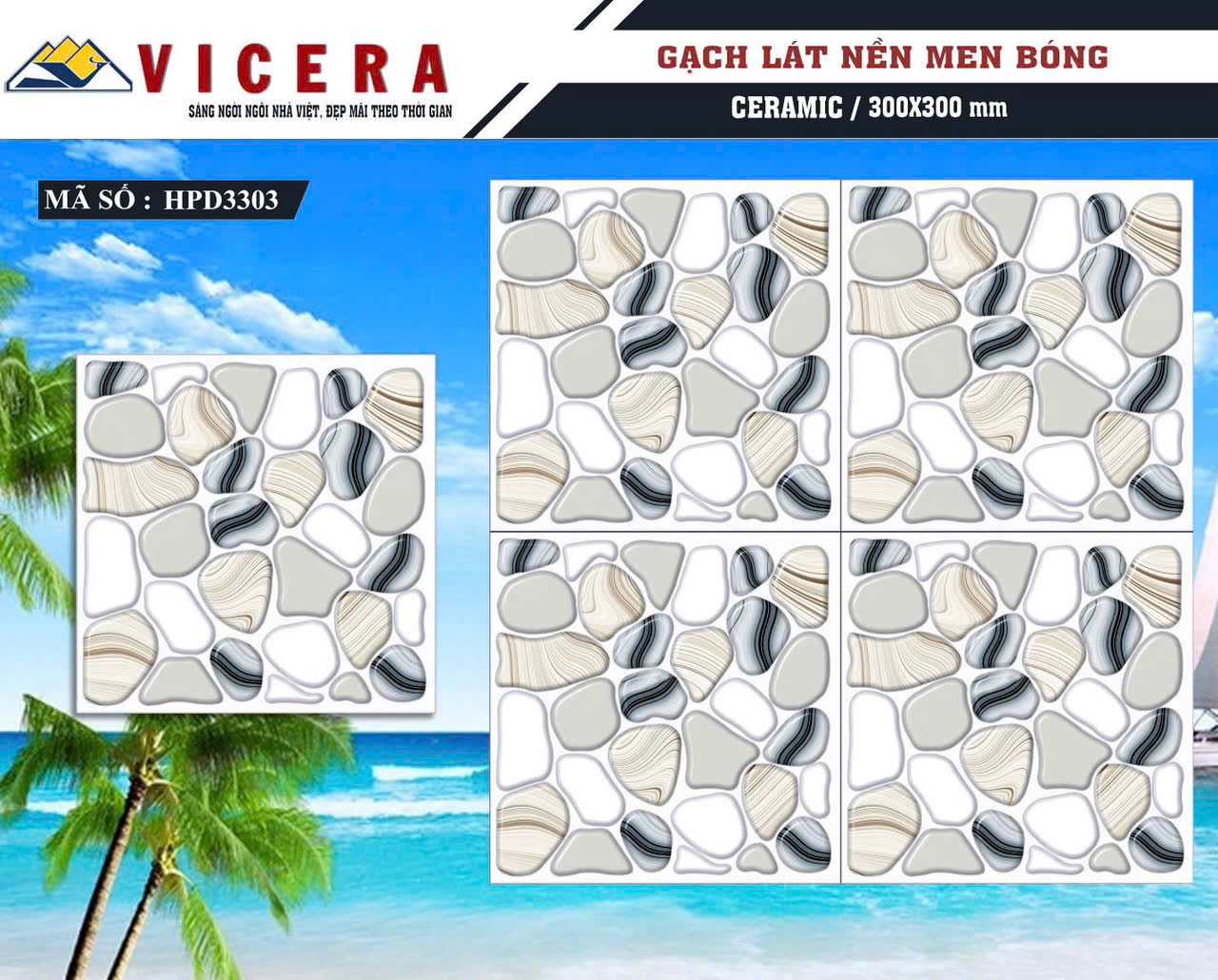 Gạch lát nền 30x30cm VICERA-5734
